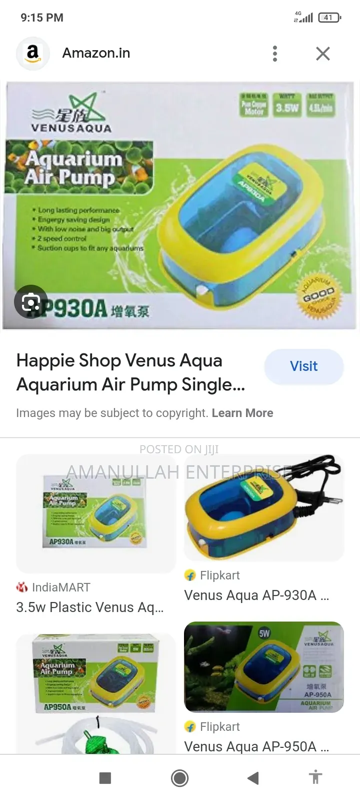 Aquarium Air Pump
Designed to Provide Oxygen to Aquarium.