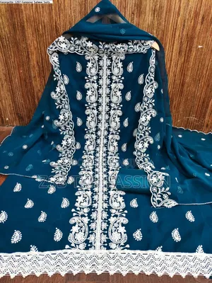 Photo - Embroidery Work Fully Ready Three-Piece Collection.