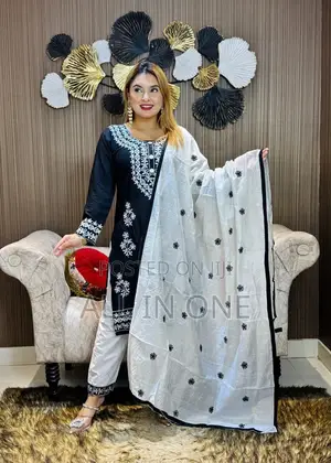 New Model Three Piece Embroidered