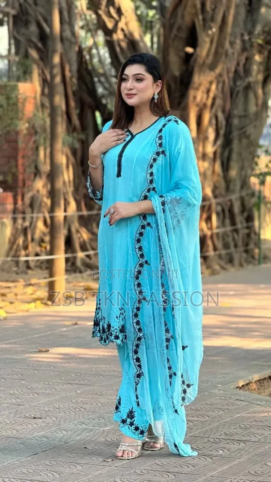 Embroidery Cotton Three Piece New Year Collection