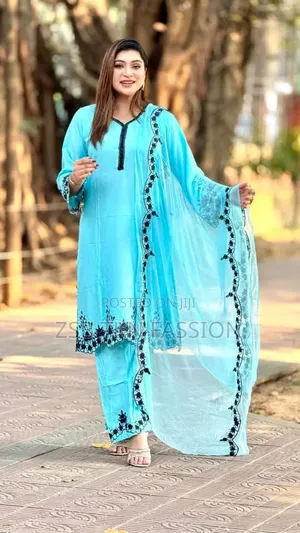 Embroidery Cotton Three Piece New Year Collection