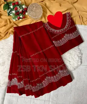 Georgette Embroidery Sharee With Blouse Piece New Update Col