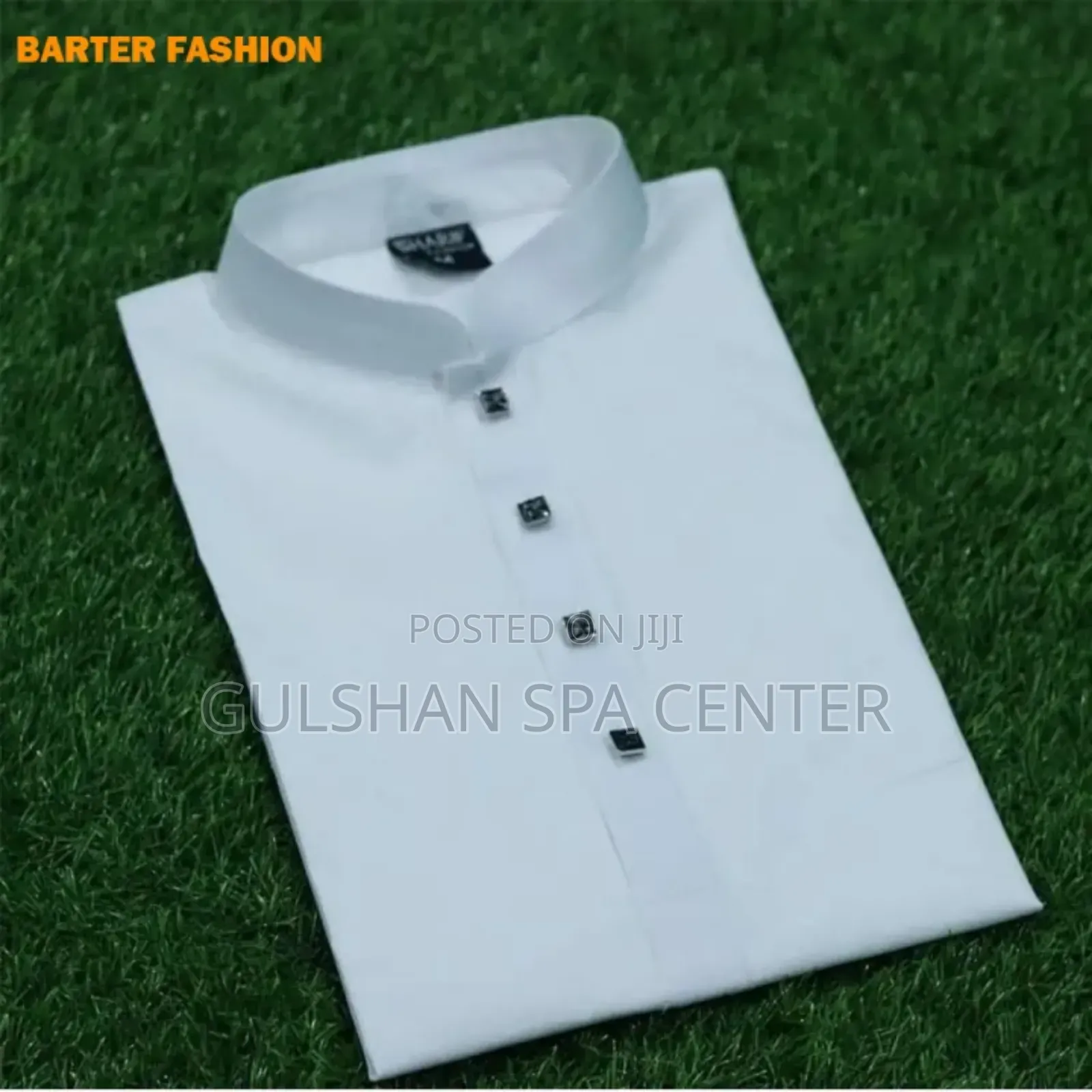 Stylish Semi Long Panjabi for Men ( White) by Barter Fashion