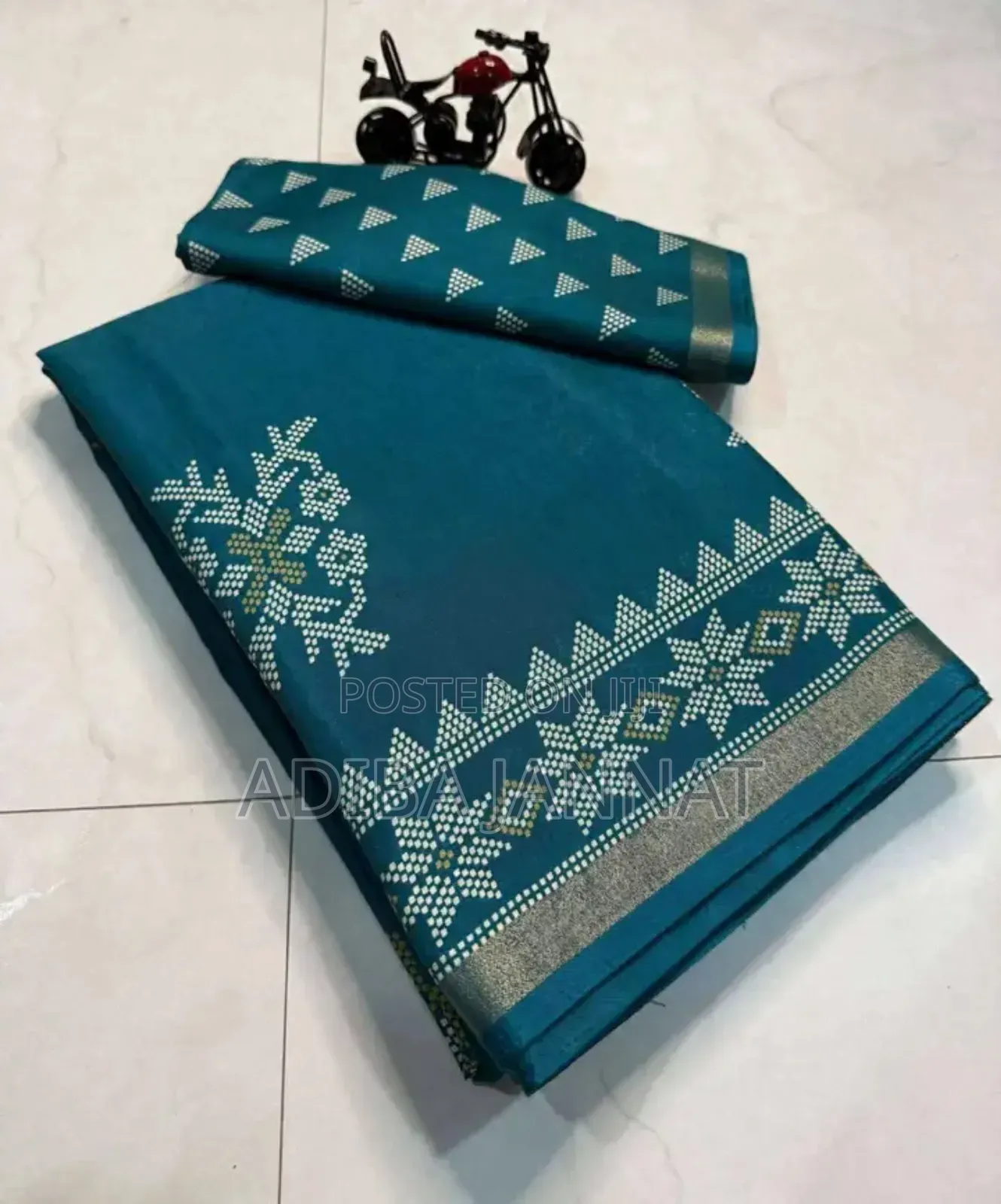 Chanderi Silk With Digital Print Saree and Blouse