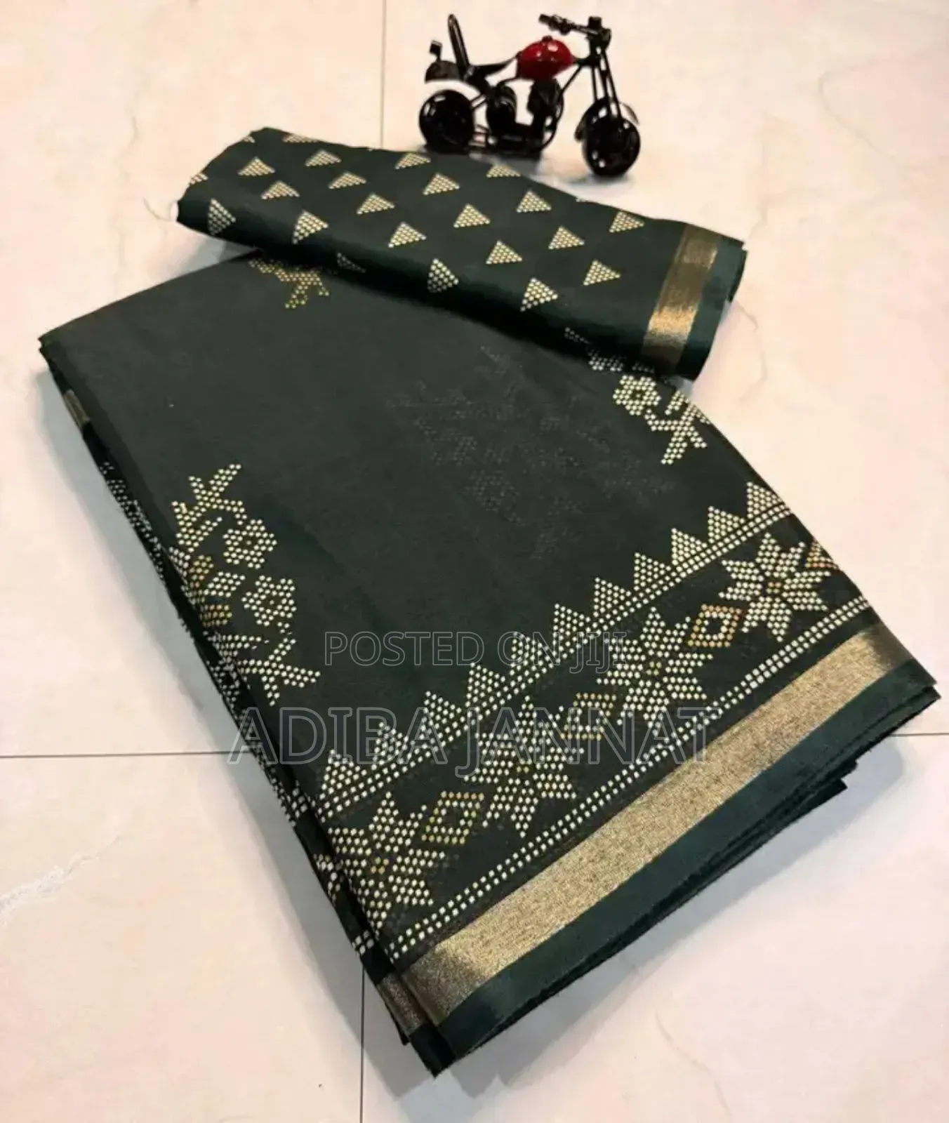 Chanderi Silk With Digital Print Saree and Blouse