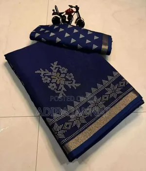 Chanderi Silk With Digital Print Saree and Blouse