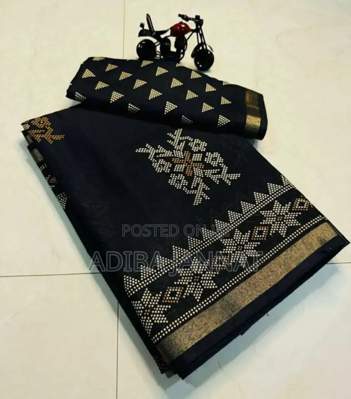 Chanderi Silk With Digital Print Saree and Blouse