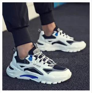 Photo - Men’S White Blue Casual Sneakers