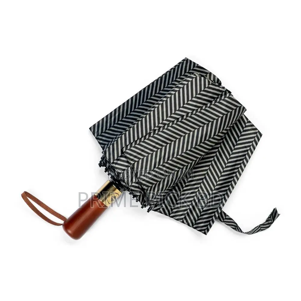 Premium 12-Ribs Automatic Open/Close Wood Handle Umbrella
