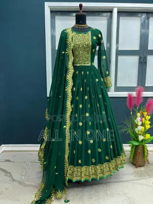 Readymade Georgette Embroidered Party Dress New Update