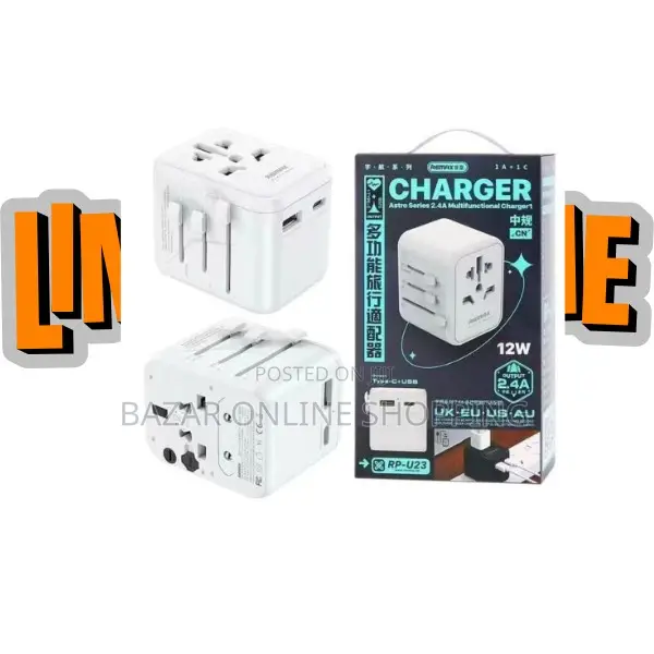 Remax Universal Adapter Rp-U23 Travel Adapter