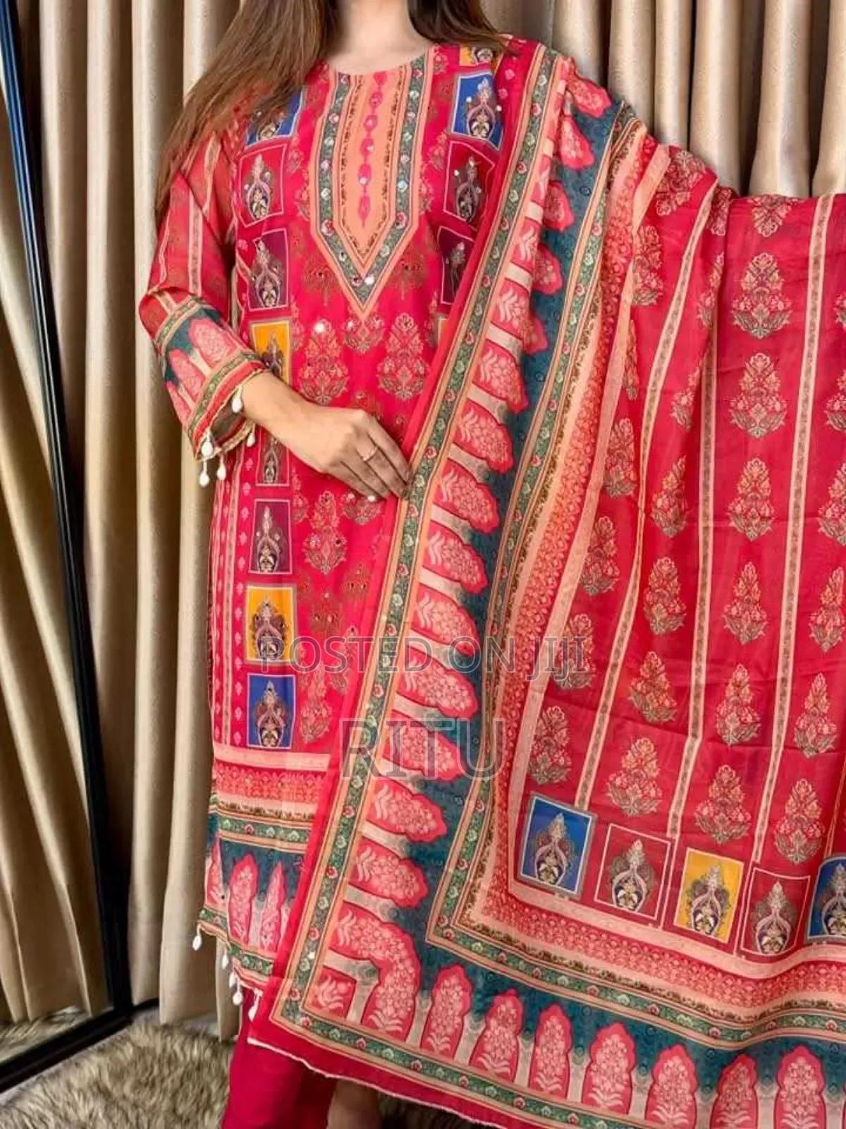 Georgette Readymade Three Piece