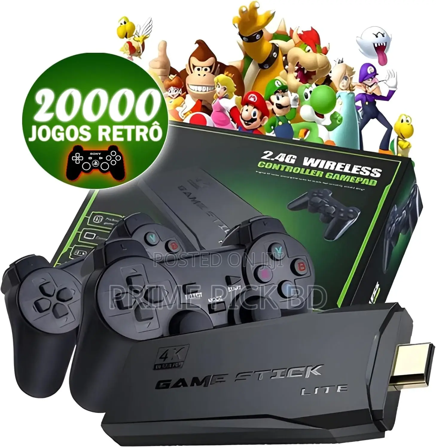 64gb Built-in 20000+ Hd Game Console With 2 Controllers