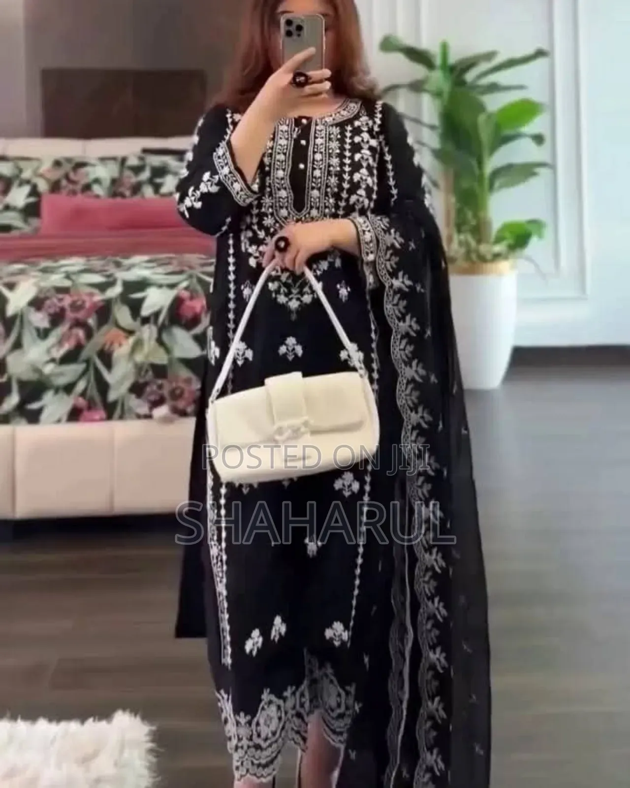 Embroidery Cotton Three Piece