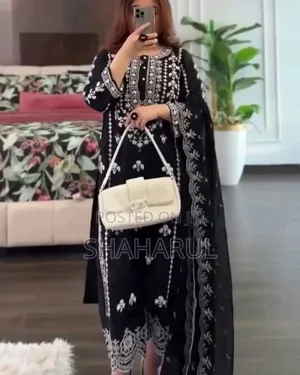 Embroidery Cotton Three Piece