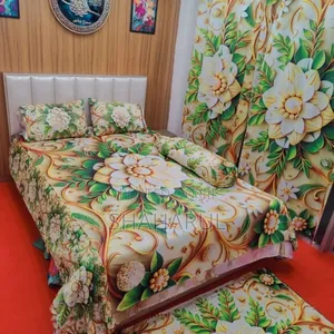 Photo - Primium 3d Bedsheet Four Piece Set