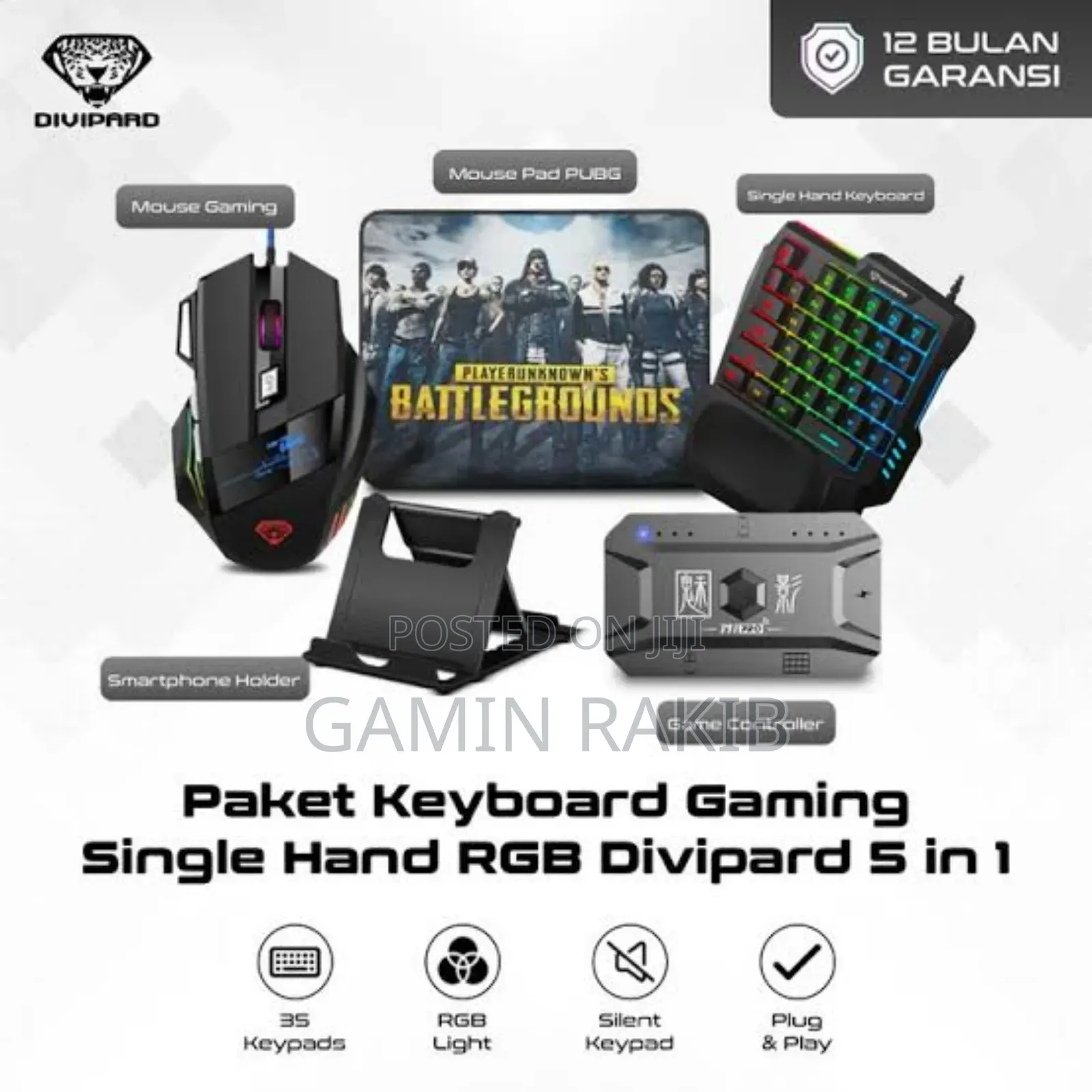 5 in 1 Mobile Game Combo Pack ( Phone Mouse Keyboard)