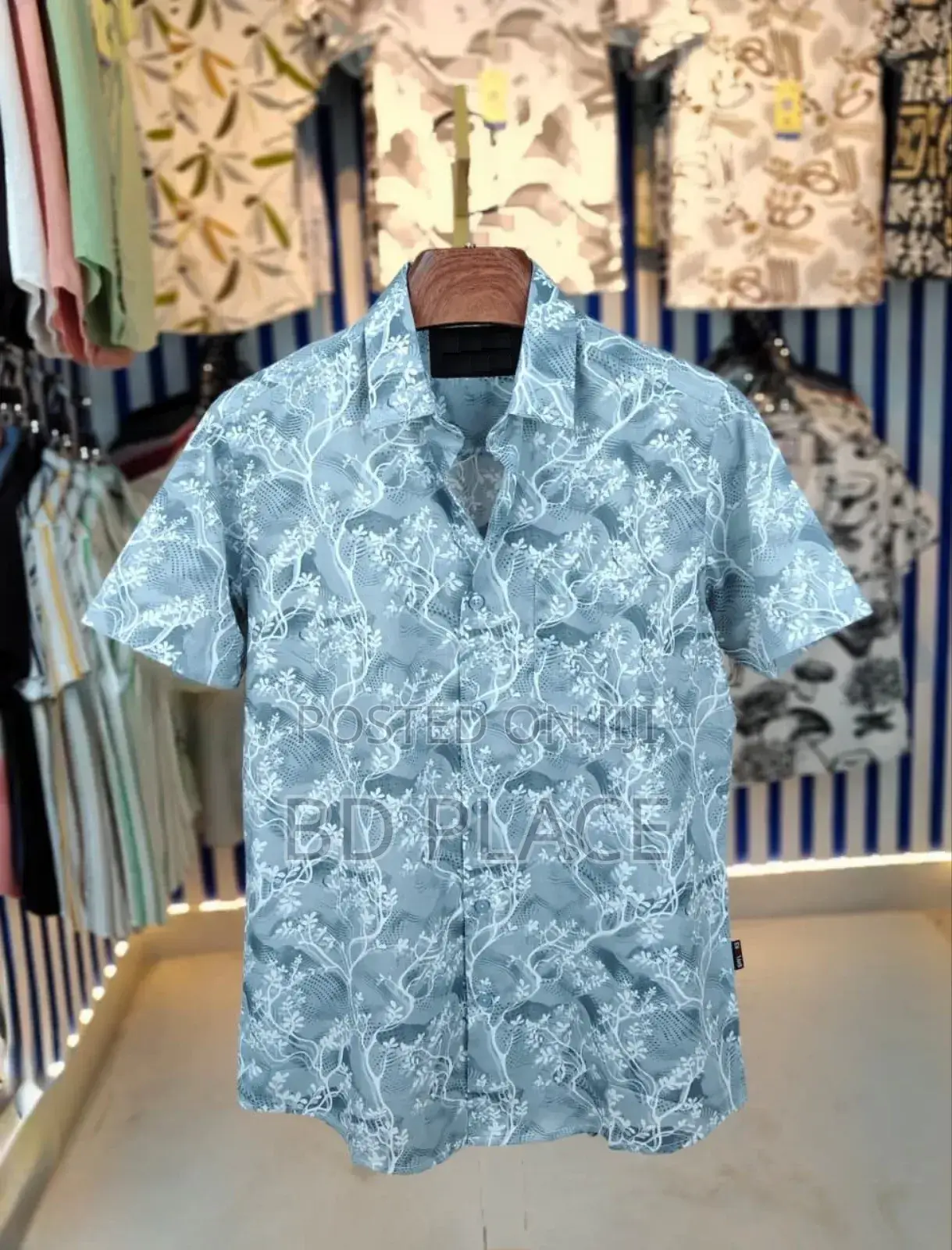 Pure Cotton Half Sleeve Print Shirt