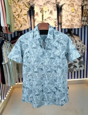 Pure Cotton Half Sleeve Print Shirt