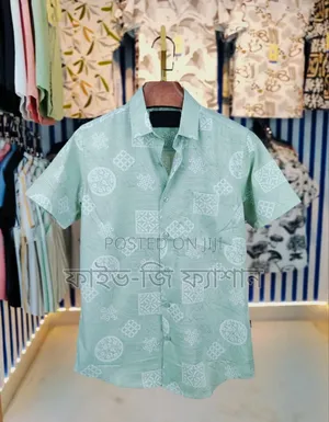 Pure Cotton Half Sleeve Print Shirt