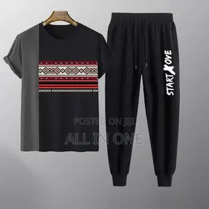 Cotton T-Shirt and Trouser Set