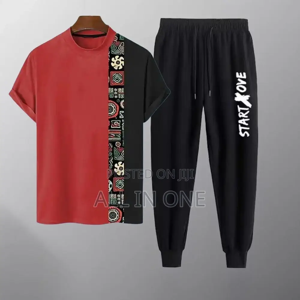 Cotton T-Shirt and Trouser Set