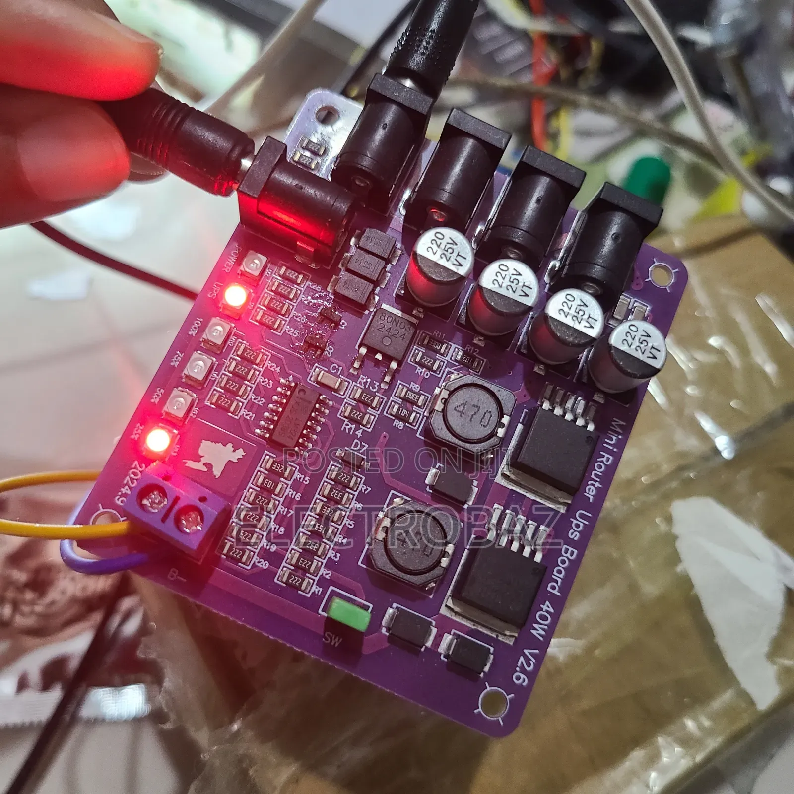 Dc 12v Mini Ups Circuit for Router or Fan 5v, 9v, 12v Out