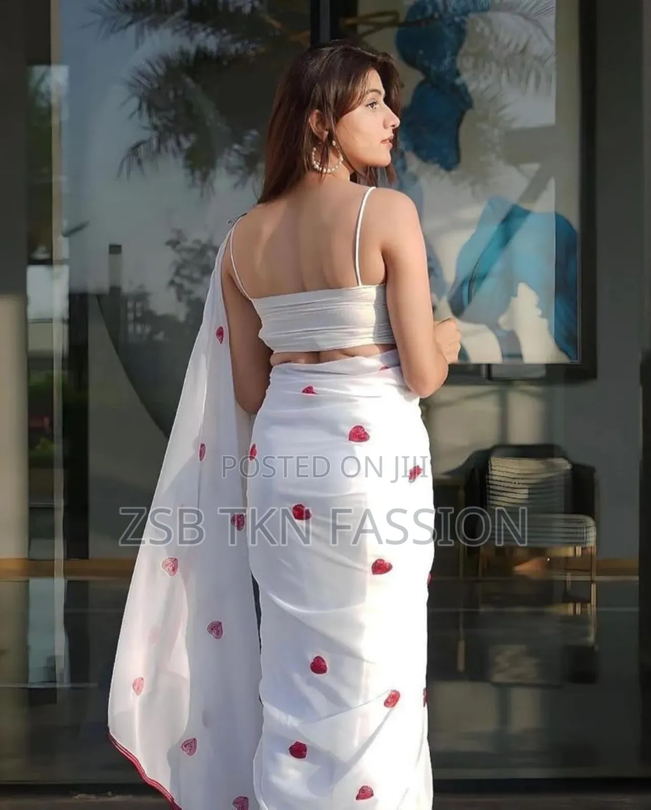 Premium Jorjet Embroidery Sharee