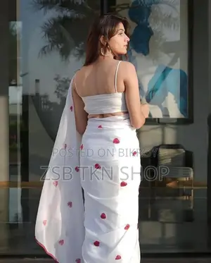 Premium Jorjet Embroidery Sharee