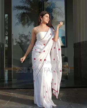 Premium Jorjet Embroidery Sharee