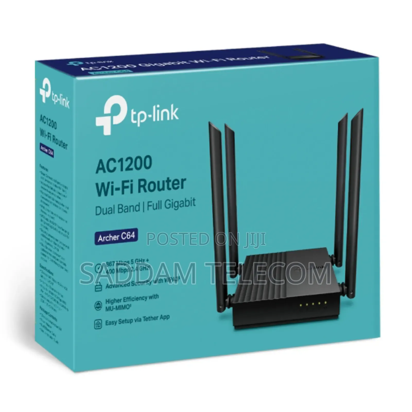Tp-Link Archer C64 Ac1200 Dual-Band Gigabit Wifi Router