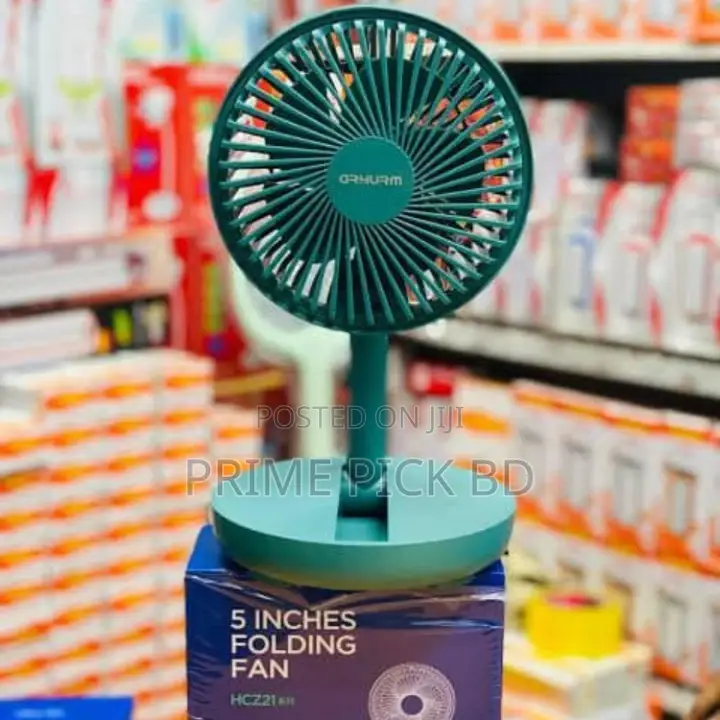 Rechargeable 5-Inches Folding Fan Hcz21 | 2000mah Battery