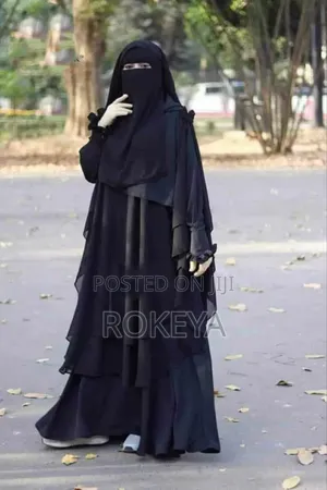 Borka Dubai Cherry With Hijab