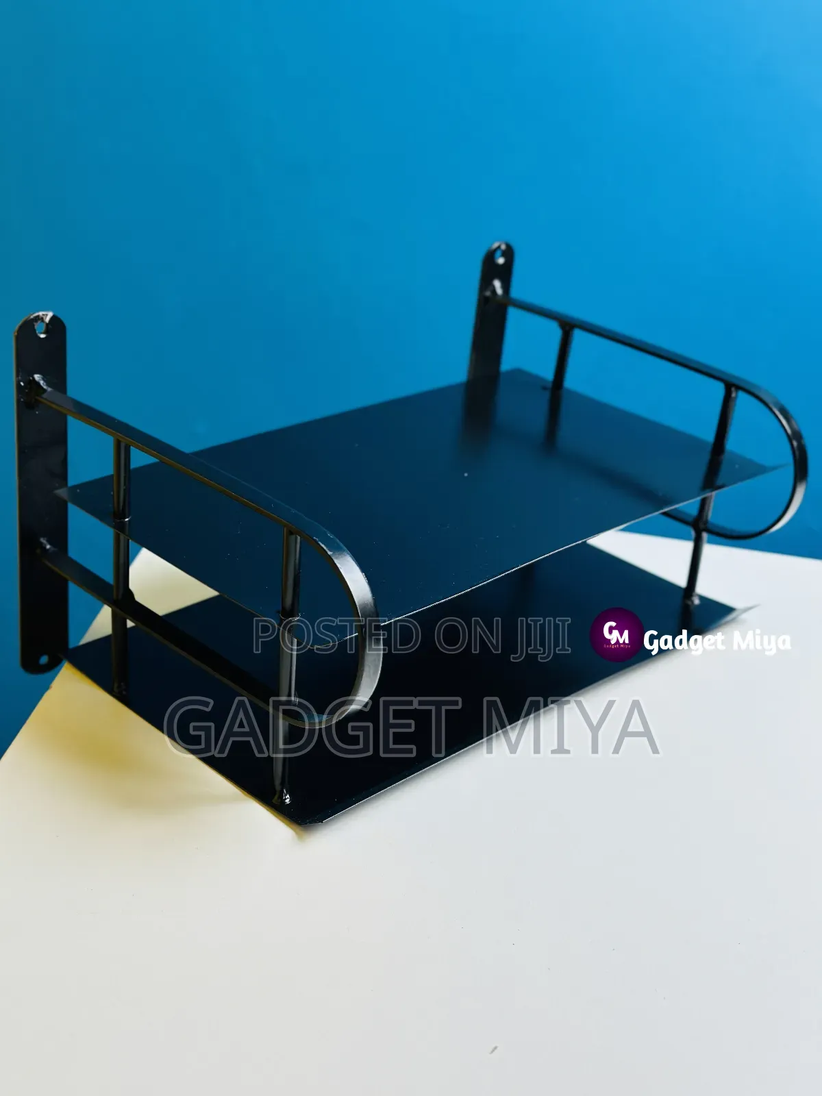 Metal Router Stand – Black