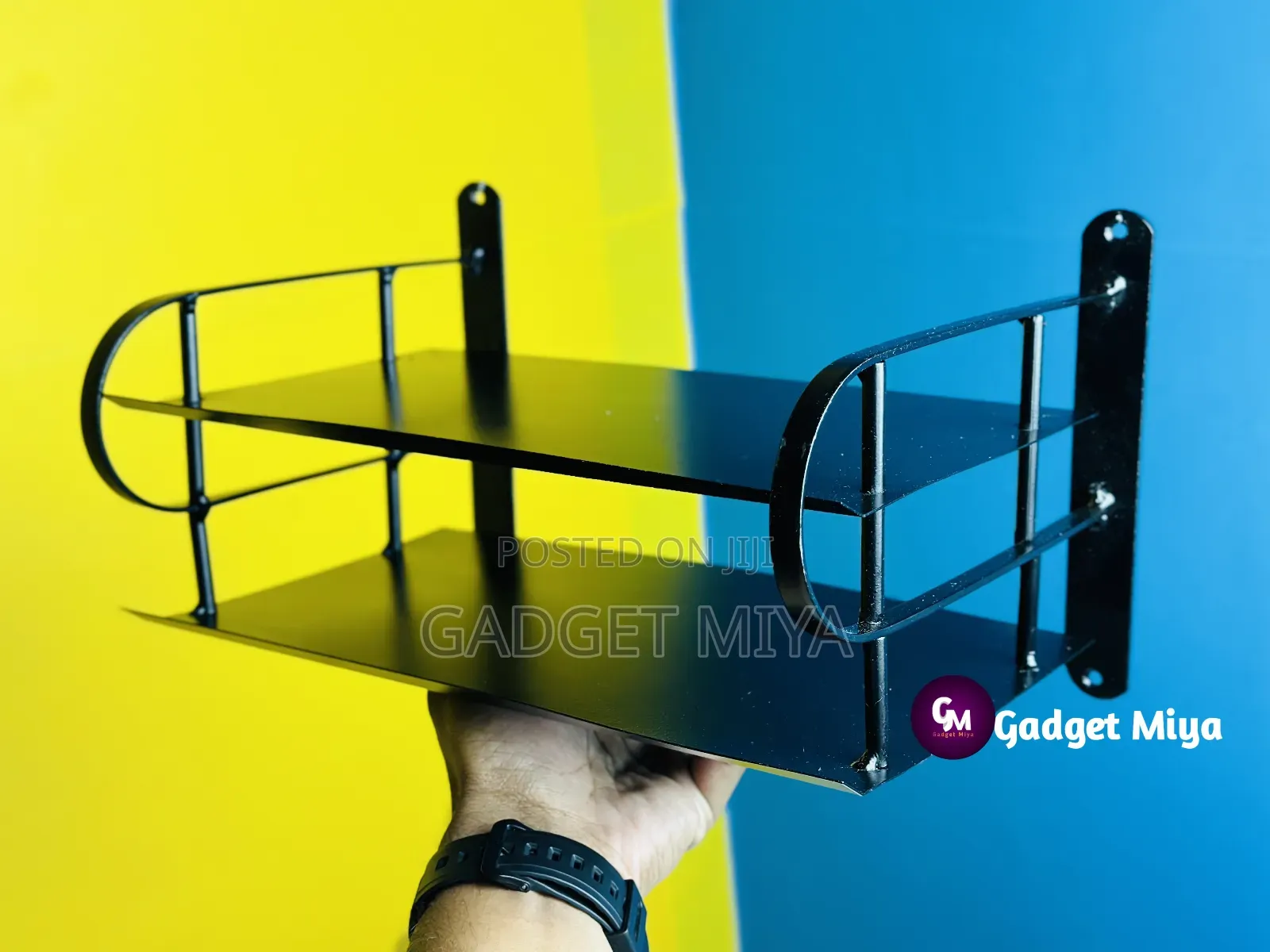 Metal Router Stand – Black