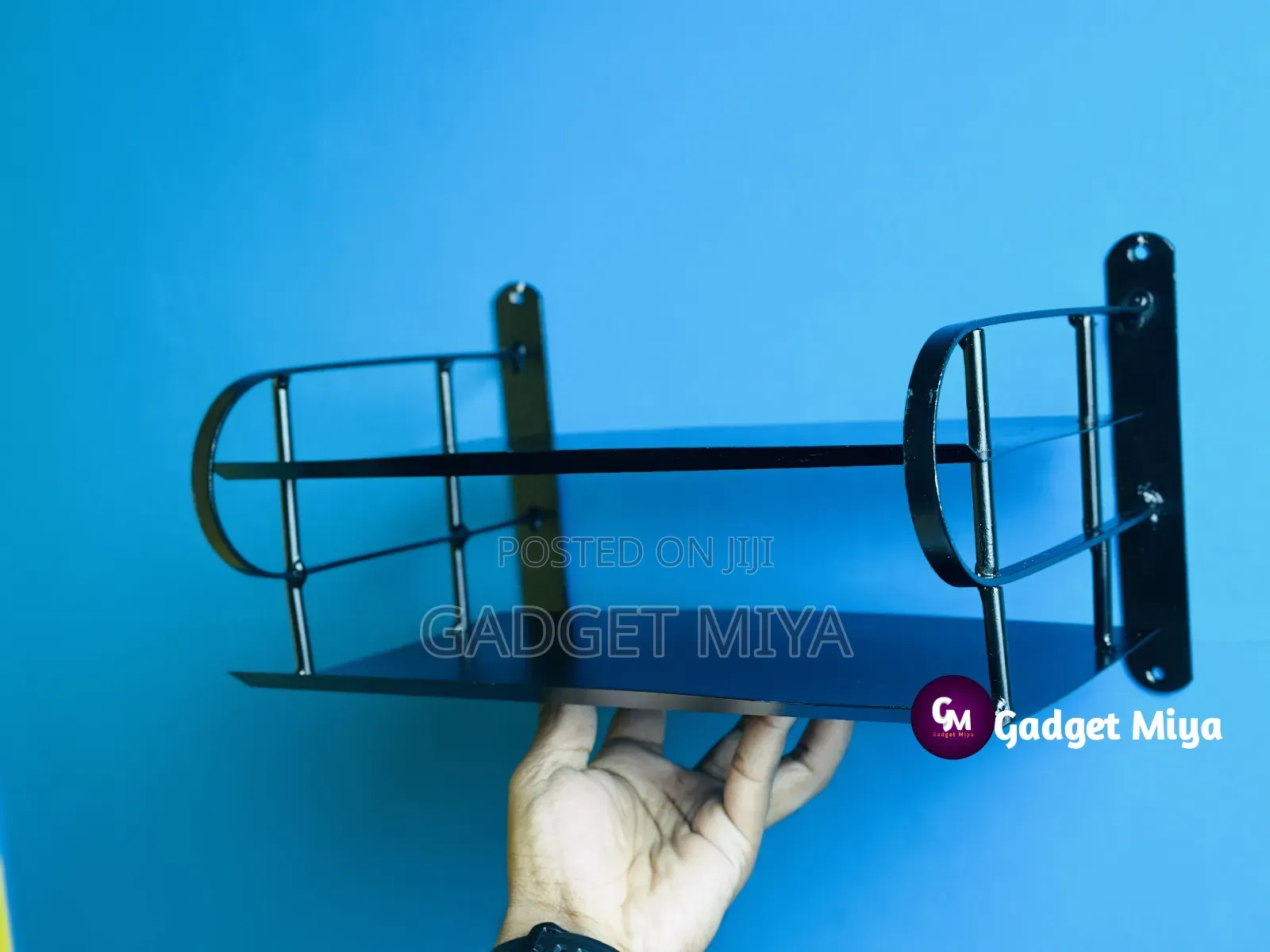 Metal Router Stand – Black