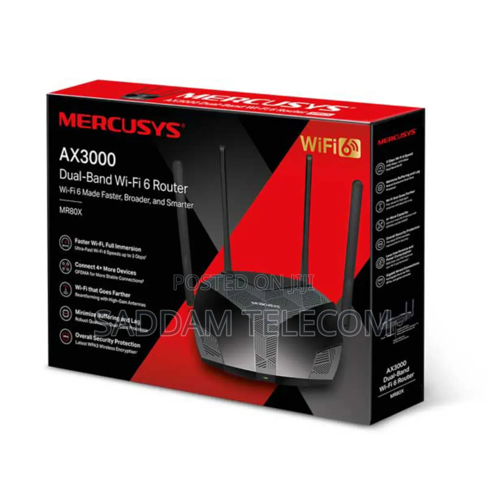 Mercusys Mr80x Ax3000 Wifi 6 Router