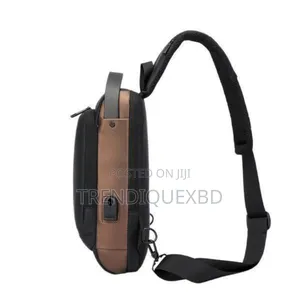 Men’S Crossbody Chest Bag | Waterproof | Zipper Lock