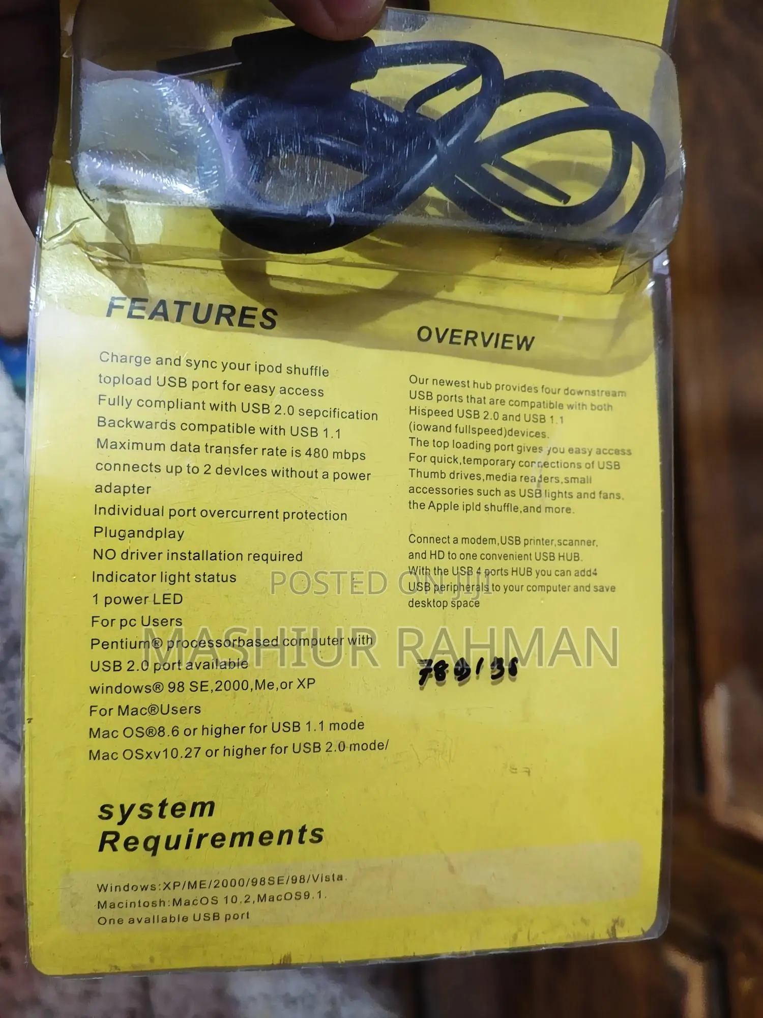 4-Port Usb 2.0 Hub With Topload Port – Plug Play