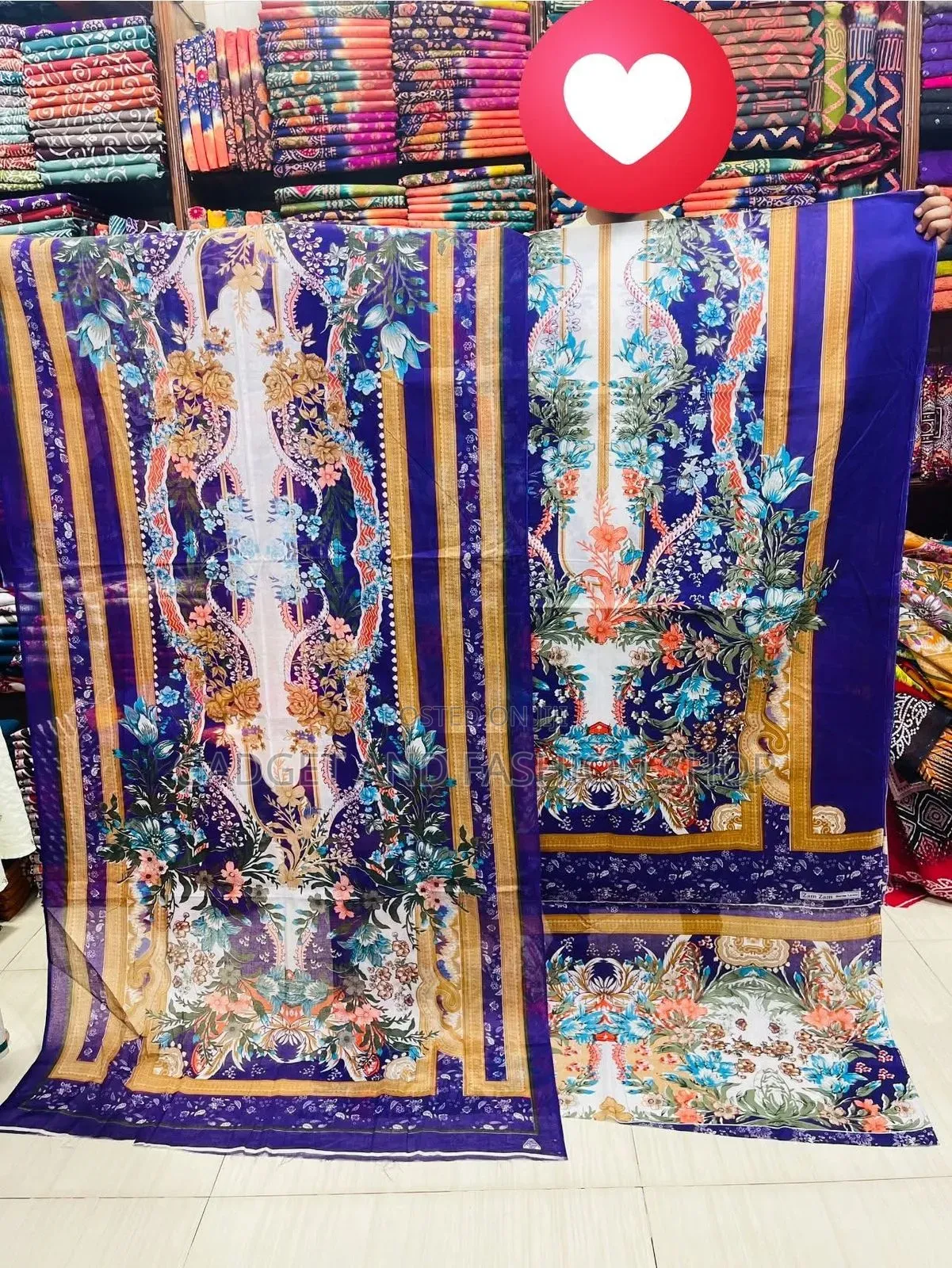 Digital Print Cotton Three Piece Collection