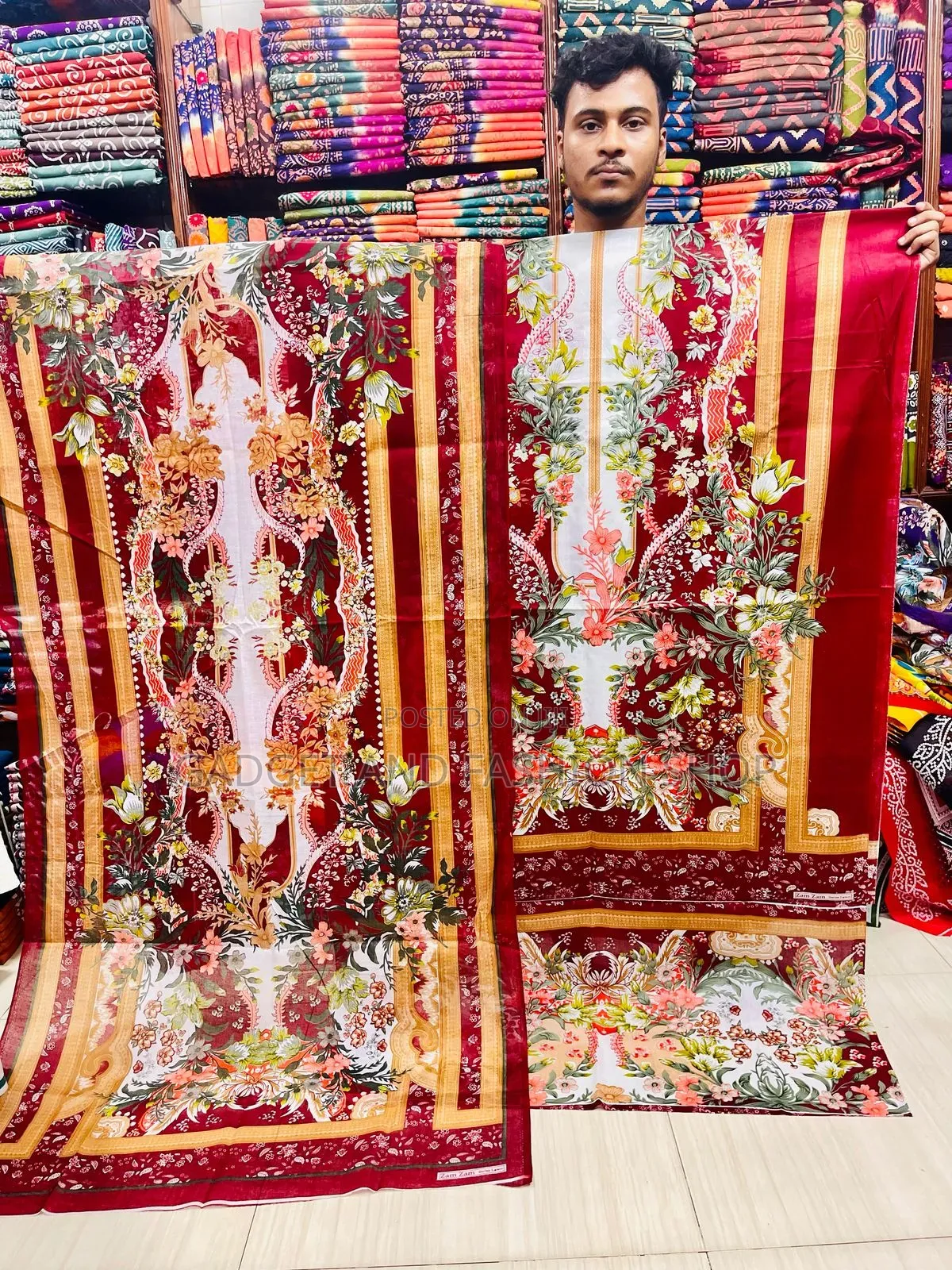 Digital Print Cotton Three Piece Collection