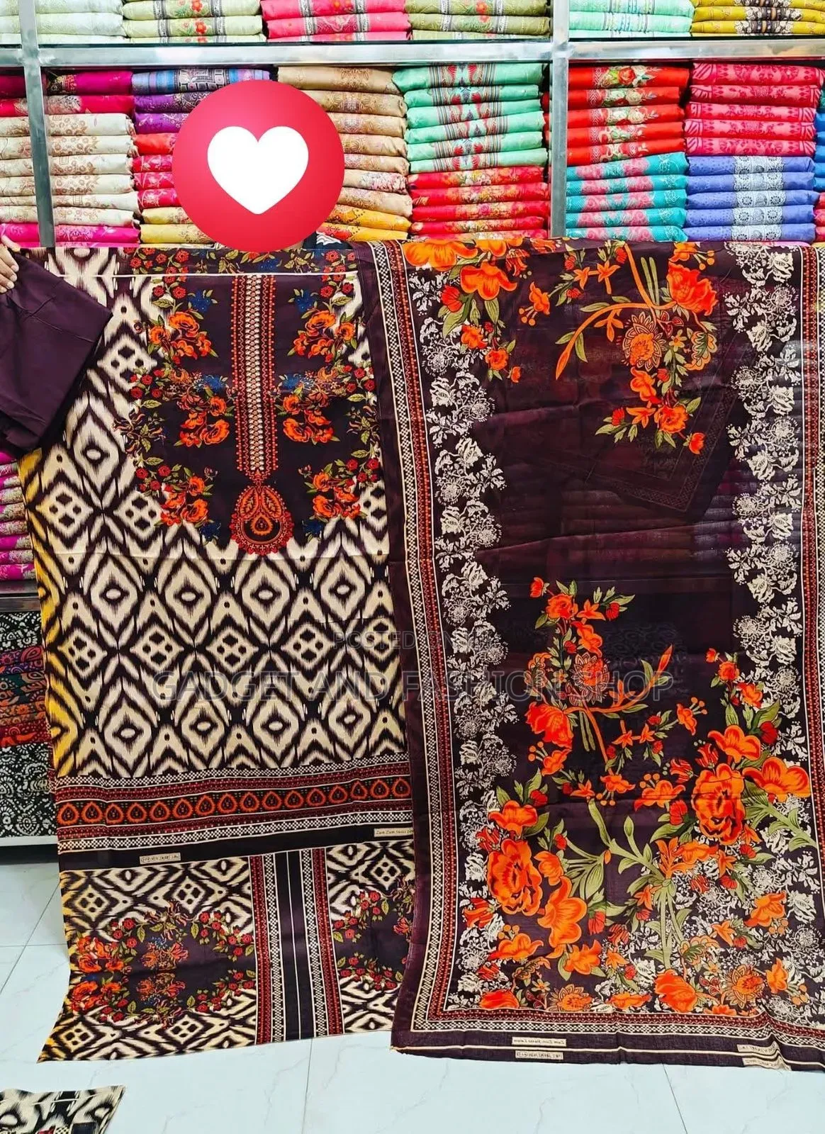 Digital Print Cotton Three Piece Collection