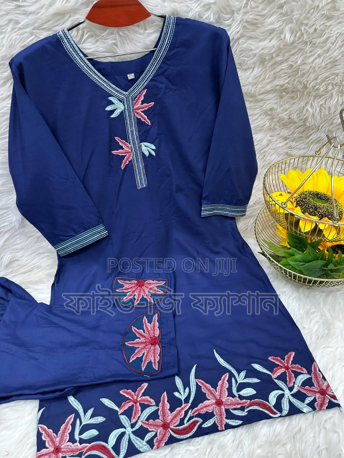 Embroidery Cotton Co-Ord Set
