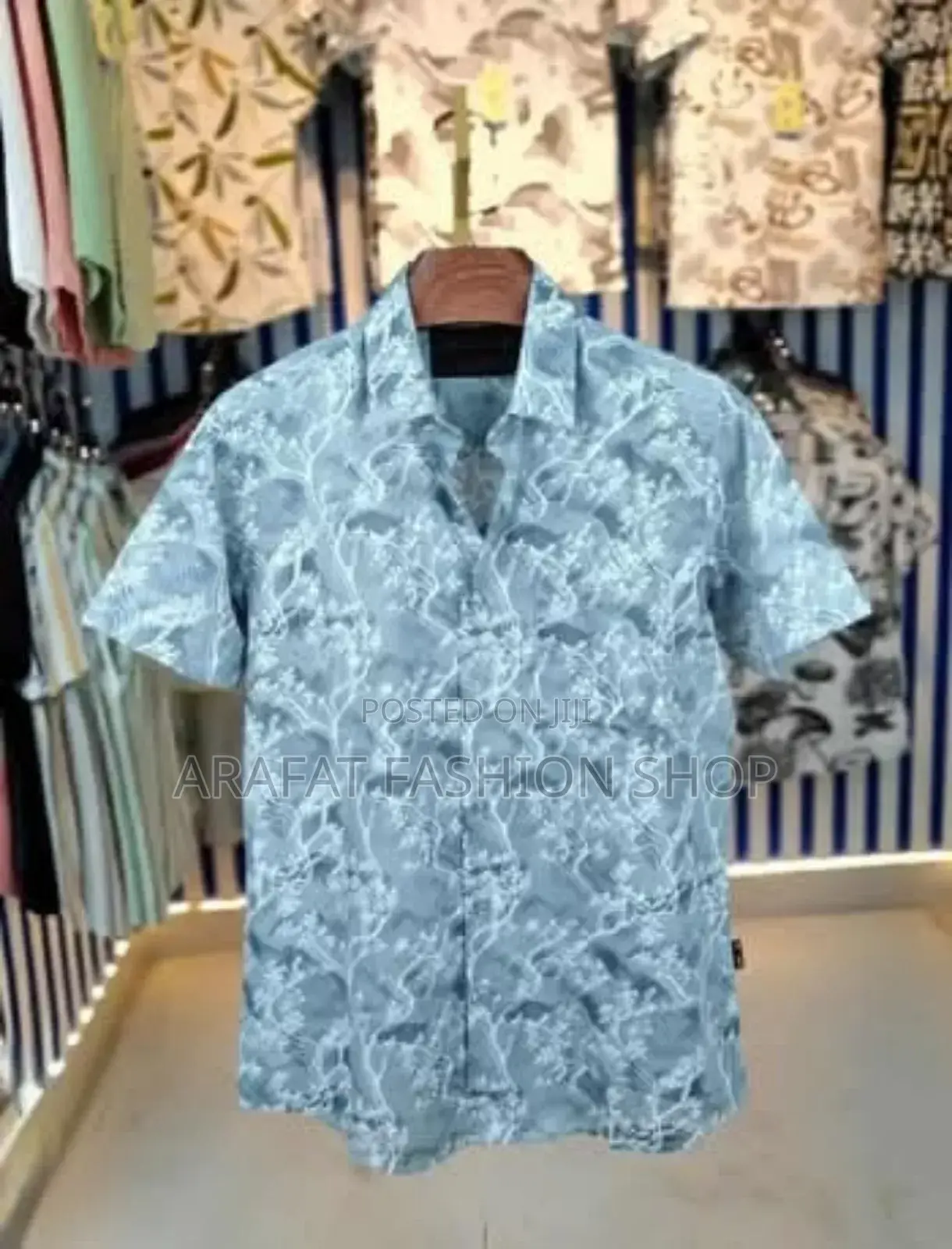 Pure Cotton Half Sleeve Print Shirt