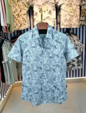 Pure Cotton Half Sleeve Print Shirt