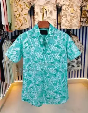 Pure Cotton Half Sleeve Print Shirt