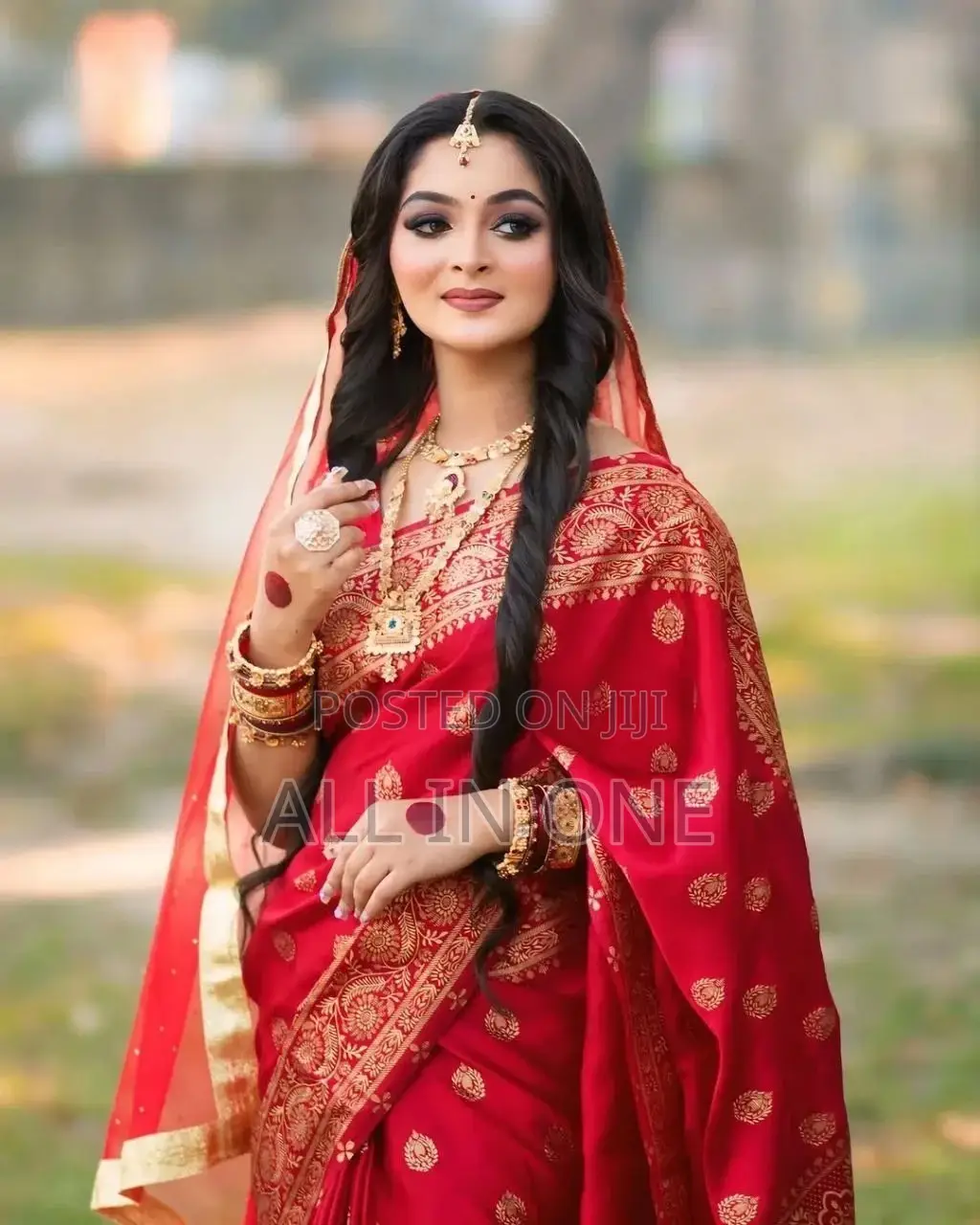 Japani Silk Skin Print Sharee With Blouse Piece