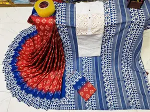 Sharee Panjabi Couple With Blouse