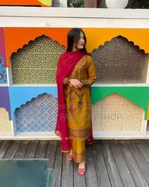 Sequence Embroidery Three Piece