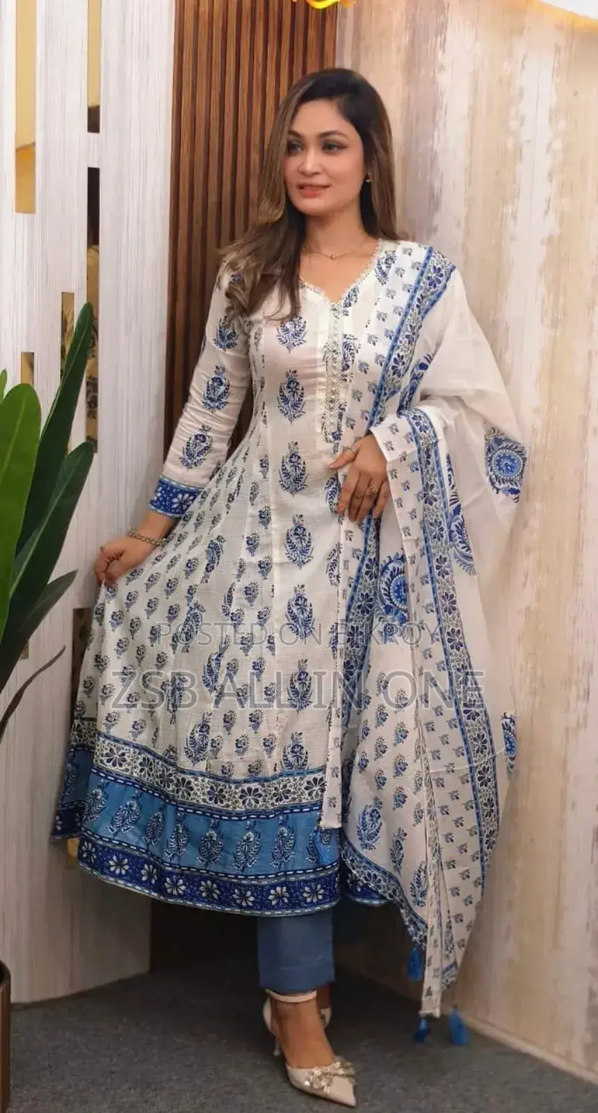 Cotton Gown 3 Piece